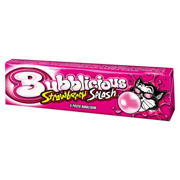 Bubblicious Strawberry-Splash 18 Stangen à 38g Kaugummi