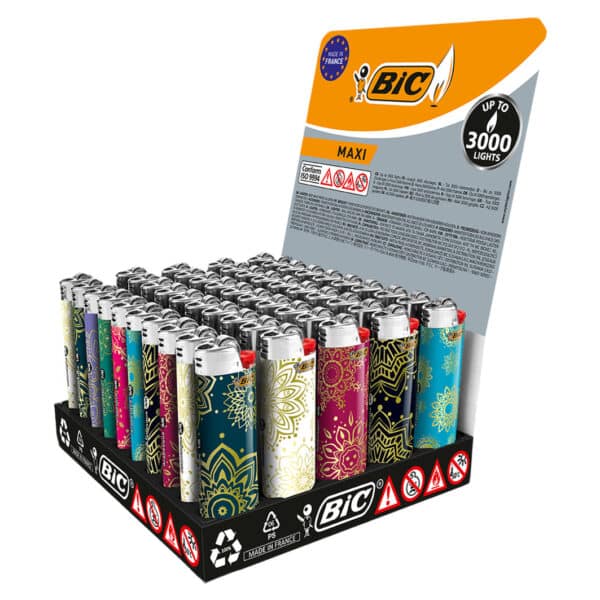 BiC Maxi J26 Feuerzeug Decor ass. x 50