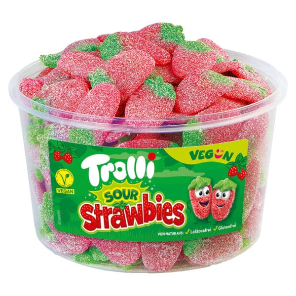 Trolli Sour Strawbies 150 Erdbeeren
