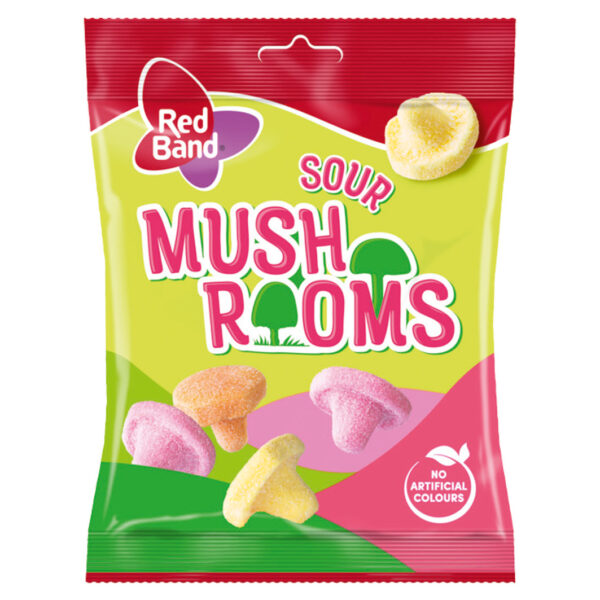 Red Band Sour Mushrooms 100g