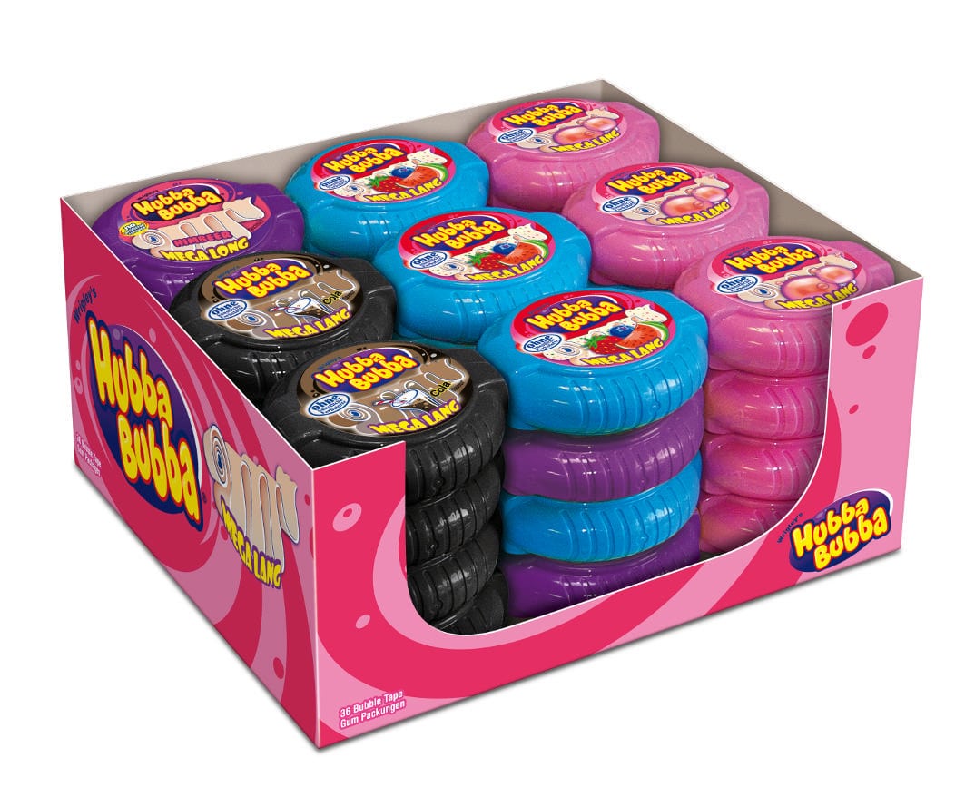 Hubba Bubba Bubble Tape ass. 36 Dosen - Suessigkeiten-Kaufen