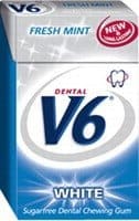 V6 Box White Fresh Mint ohne Zucker 24 Pack Kaugummi