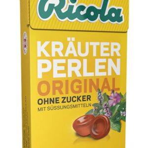 Ricola Perlen Kräuter Original ohne Zucker Bonbons Suessigkeiten