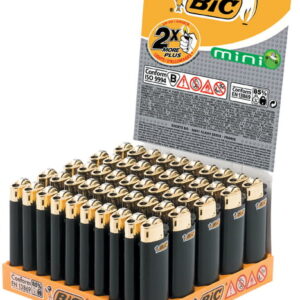 Bic Mini  Feuerzeug Schw.+Gold  J25 x 50