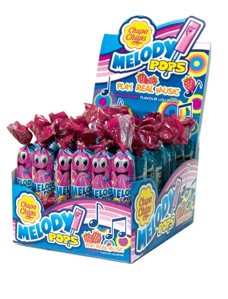 Chupa Chups  Melodie Pops Erdbeer  15g x 48