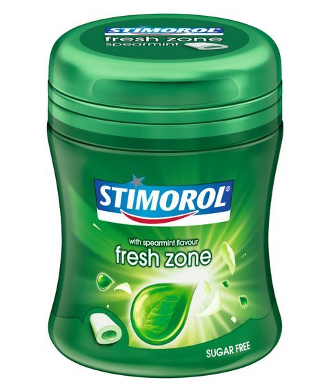 Stimorol Fresh Zone  Spearmint  55g  Bottle x 6