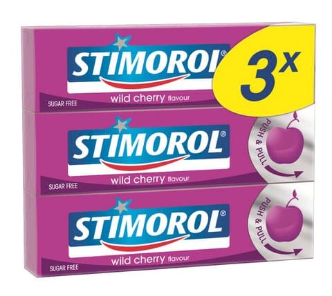 Stimorol  Wild Cherry  3x14g  Trio x 12