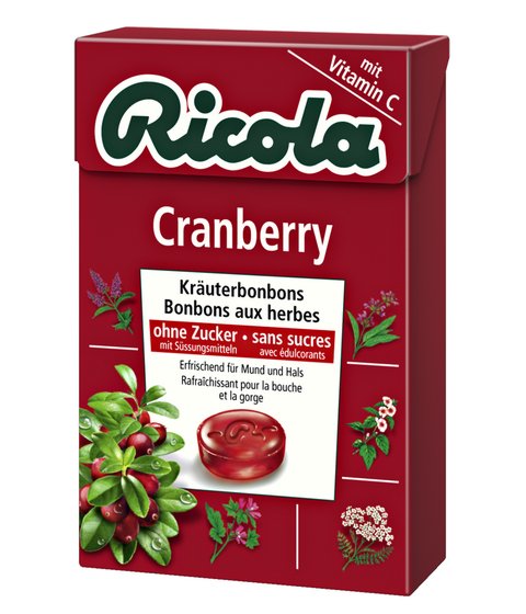 Ricola Box  Cranberry  50g x 20