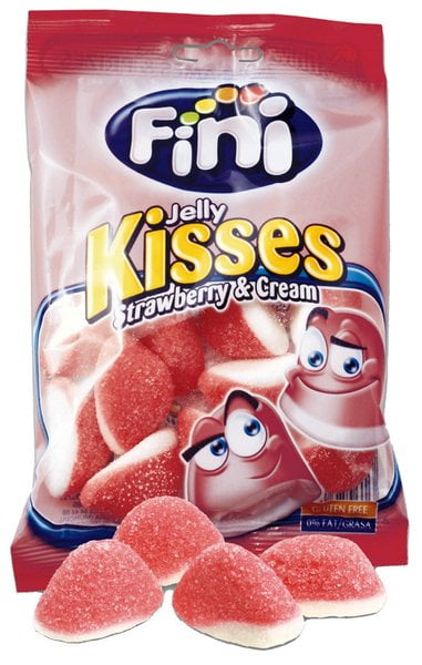 Fini  Jelly Kisses Strawb.  100g  Btl. x 12