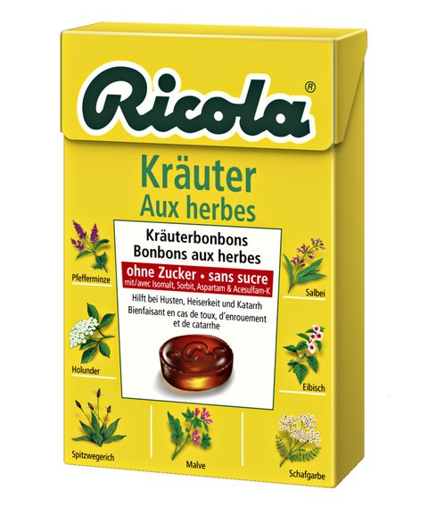 Ricola Box  Kräuter  50g x 20
