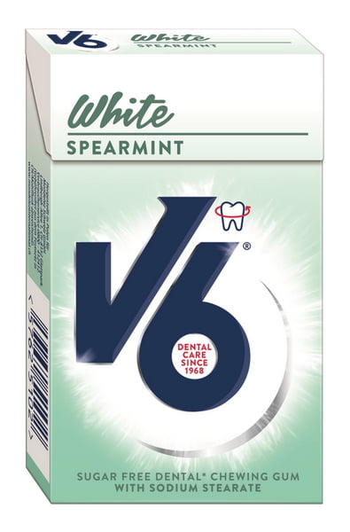 V6 White  Spearmint  24g  Box x 24