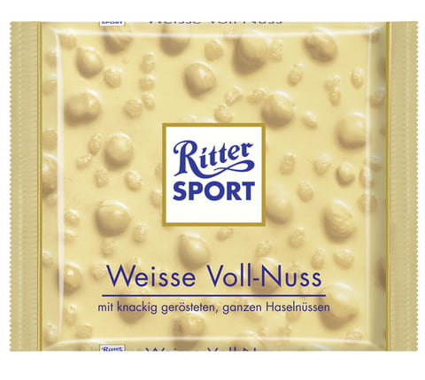Ritter Sport  Weisse Voll-Nuss  100g x 10