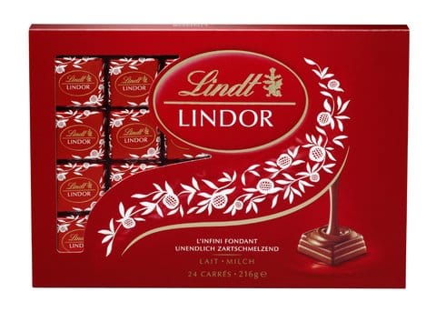 Lindor  Carrés Milch  216g x 8