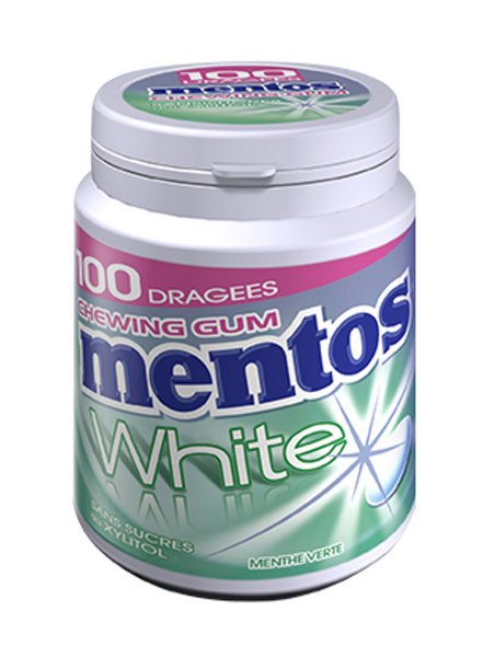 Mentos Gum  White Greenmint  150g x 4