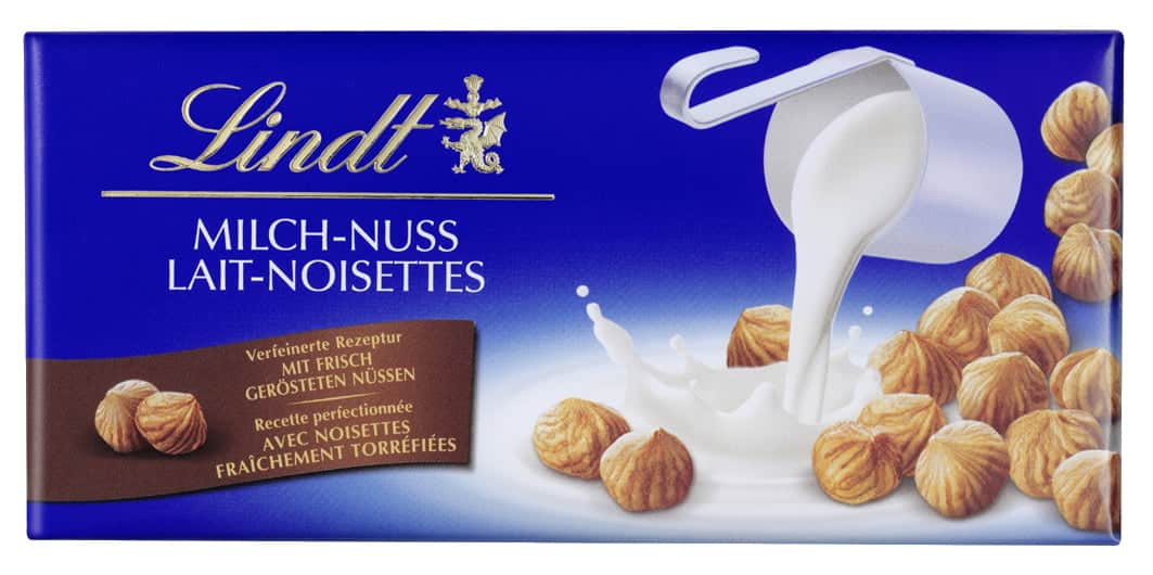 Lindt  Milch-Nuss  100g x 5