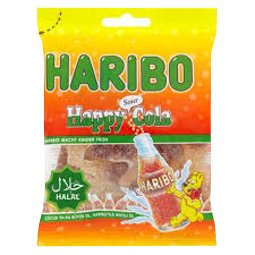 Haribo Halal  Happy Cola Sour  100g  Btl. x 24