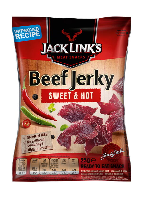 Jack Link's  Beef Jerky Sweet&Hot  25g  Btl. x 12