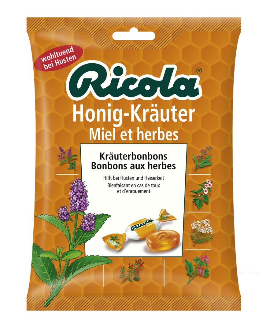 Ricola  Honig/Kräuter  125g  Btl. x 24