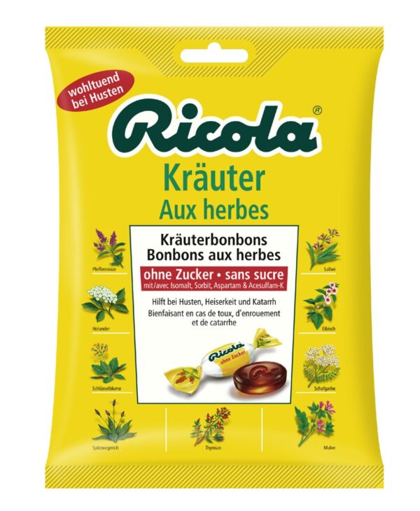 Ricola  Kräuter  125g  Btl. x 12