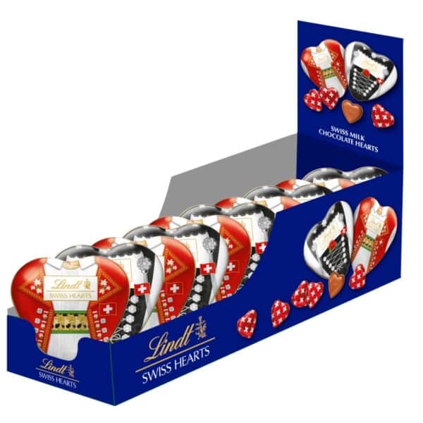 Lindt  Swiss Hearts Ethno  90g  Metalldose x 10