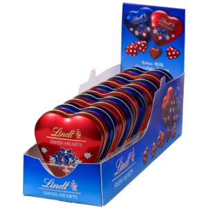 Lindt  Swiss Hearts  90g  Metalldose x 10