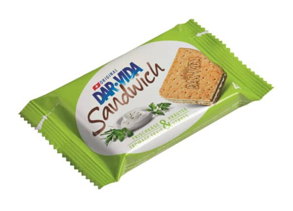 DAR-VIDA Sandwich  Frischkäse & Kräuter  65g  Pocket x 16