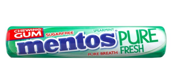Mentos Gum  Pure Fresh Spearmint  15g x 24