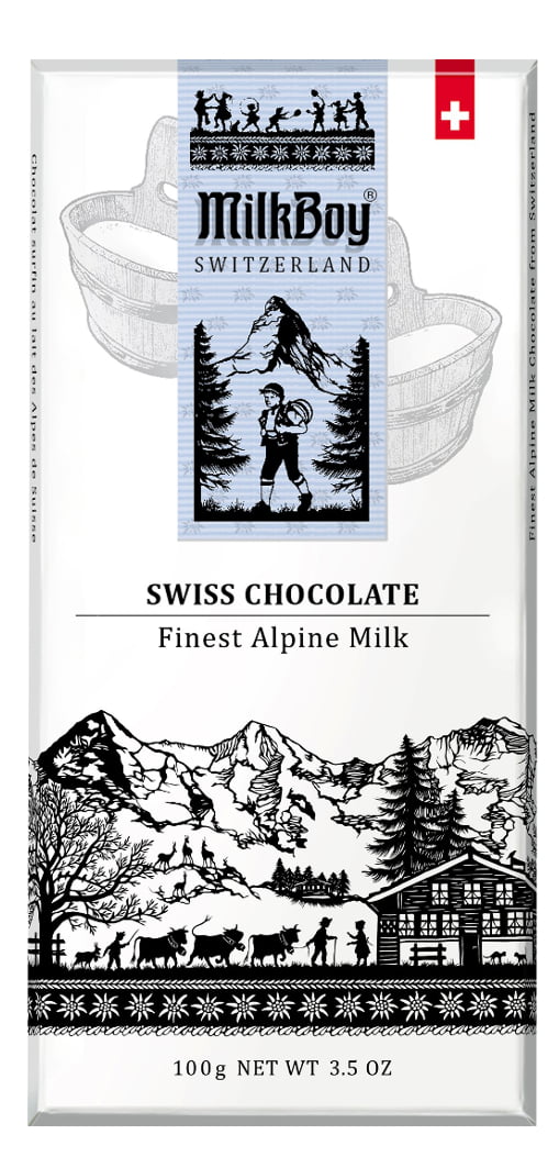 MilkBoy Swiss Alpenmilch 100g Tafel x 10