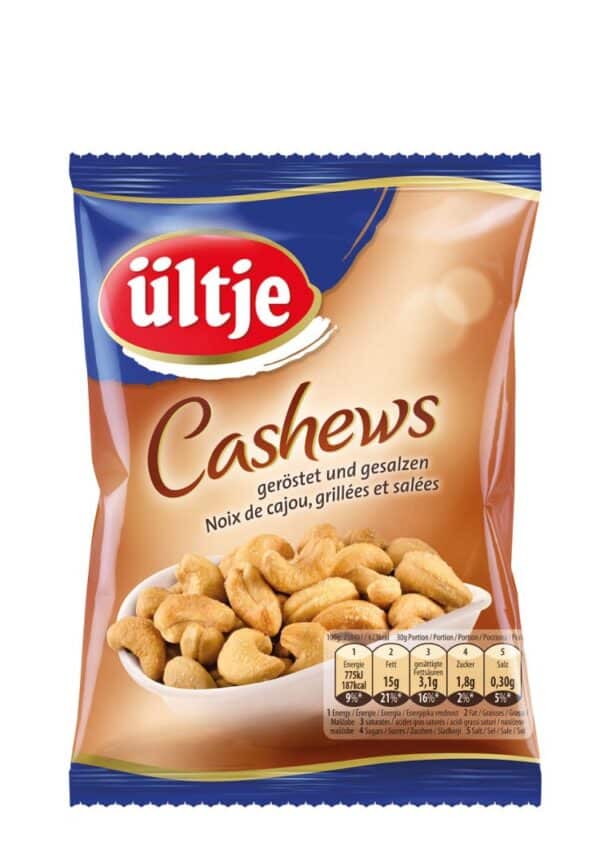 ültje Cashews gesalzen 150g x 12