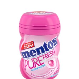Mentos Gum Nano Pure Fresh Bubble 20g Bottle x 15