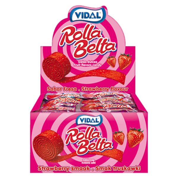 Vidal Rolla Belta Strawberry 20g x 24