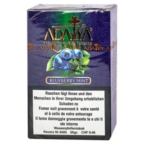 Adalya Wasserpfeifen Tabak Blueberry Mint 50g Stg. x 10