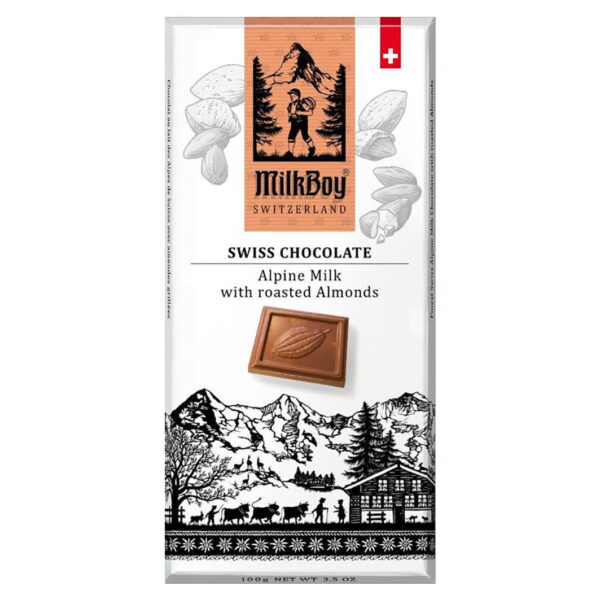MilkBoy Swiss Alpenmilch & Mandeln 100g x 10
