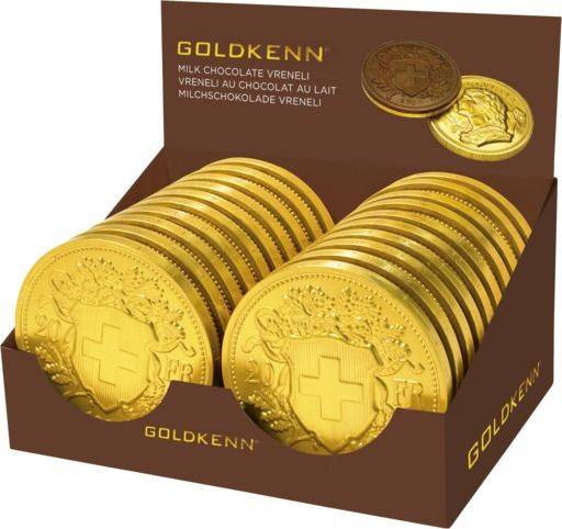 Goldkenn Goldvreneli 20 Schokoladen Vreneli