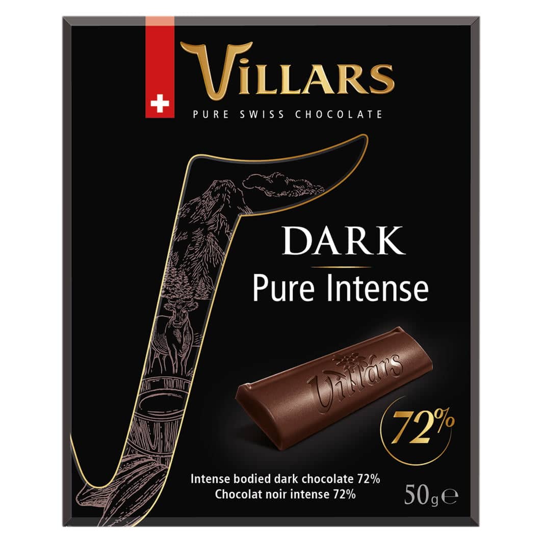 Villars Pure Dark 72% 50g x 20