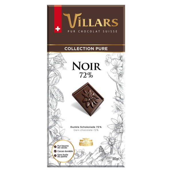 Villars Pure Noir 72% 100g x 16