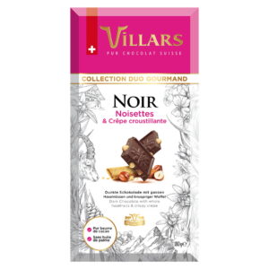 Villars Gourmand Noir Noisettes&Crêpe 180g x 10