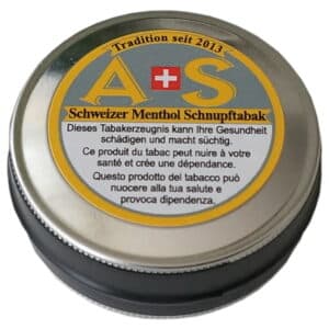 A+S Schnupftabak Menthol-frei 10g Tin x 12
