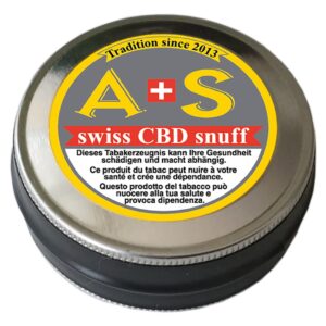 A+S Swiss CBD Snuff 10g Tin x 12