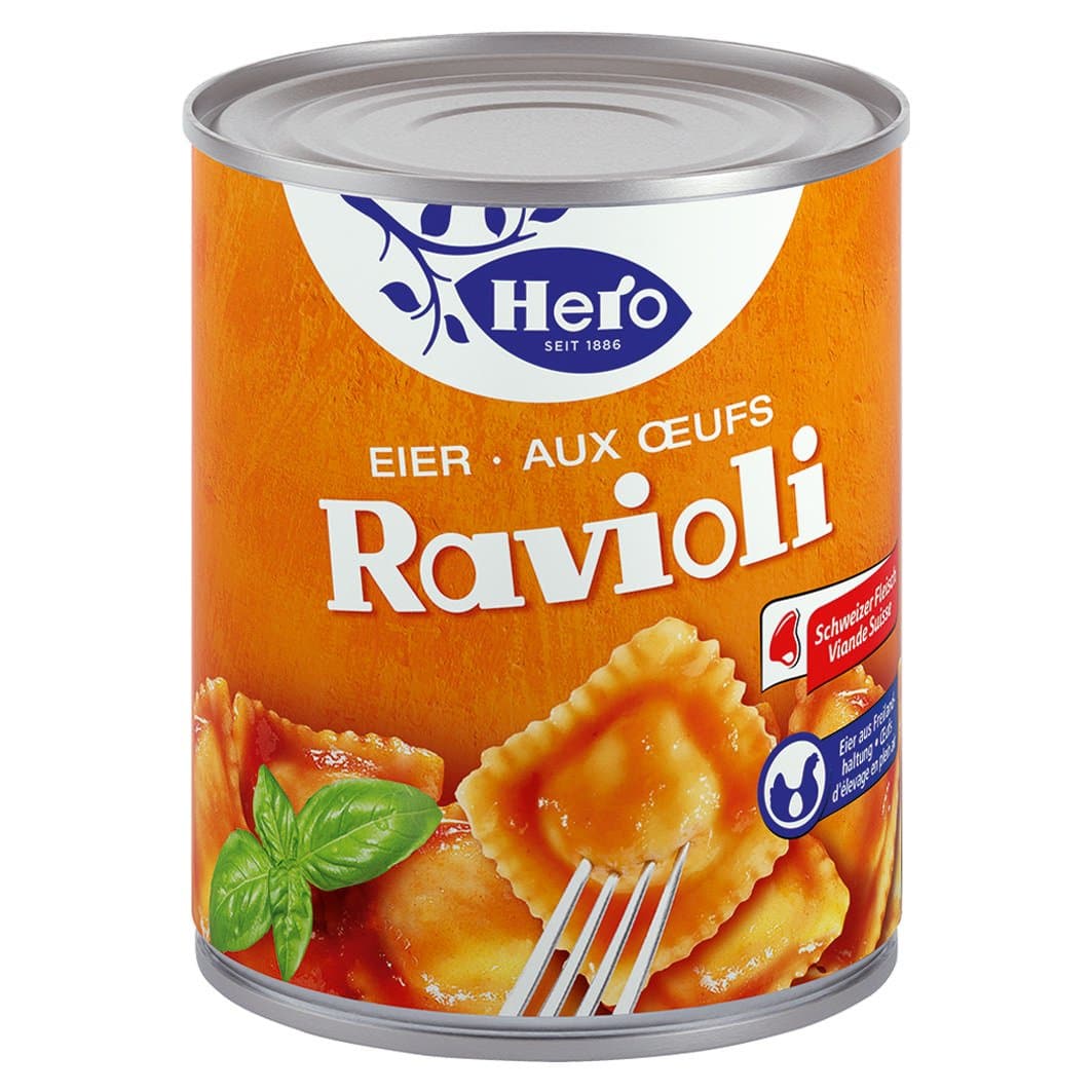 Hero Eier-Ravioli 870g Do x 6 Dosen