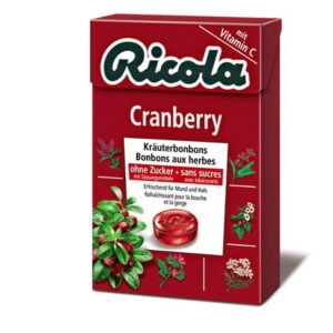 Ricola Box Cranberry ohne Zucker 20 Boexli Pastillen