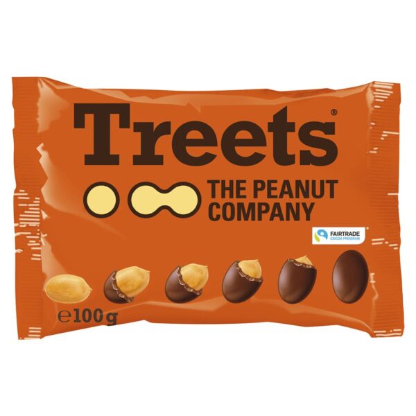 Treets Peanut Milk Chocolat 100g Btl. x 16