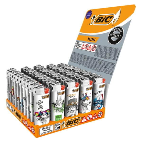 BIC Mini J25 Feuerzeug Decor ass. x 50