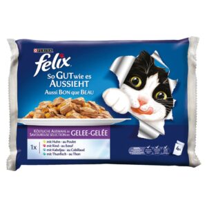 Felix Fleisch/Fisch Gelee 4x100g Btl. x 10