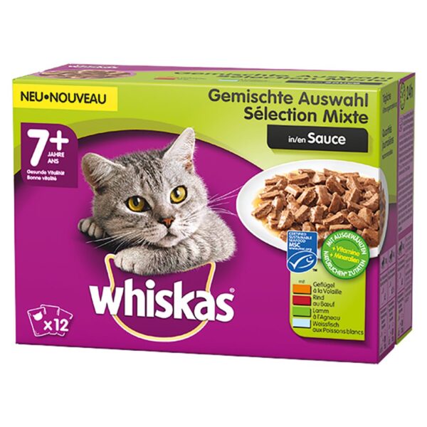 Whiskas 7+ Fisch&Fleisch 12x100g x 4