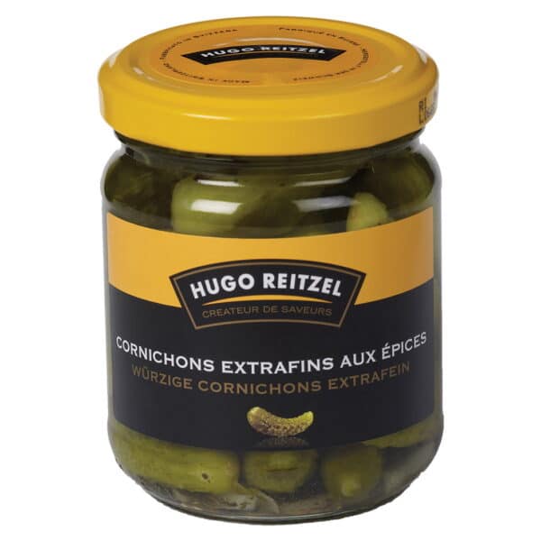 Hugo Reitzel Cornichons extrafein 125g Glas x 6