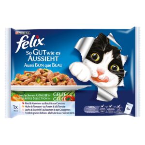 Purina Felix Gelee Gemüse 4x100g x 10