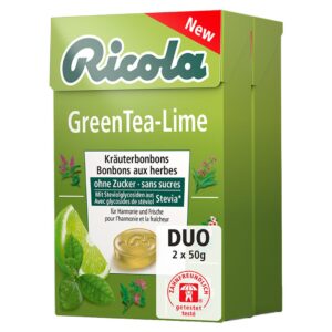Ricola Box Green Tea-Lime 2x50g x 10