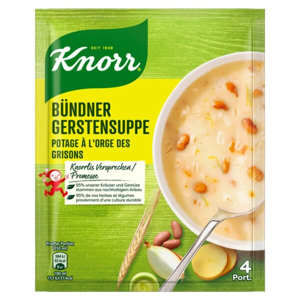 Knorr Bündner Gerstensuppe 108g Btl. x 9