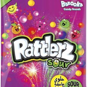 Bazooka Rattlerz Sour 120g saure Kaugummi 12 Beutel